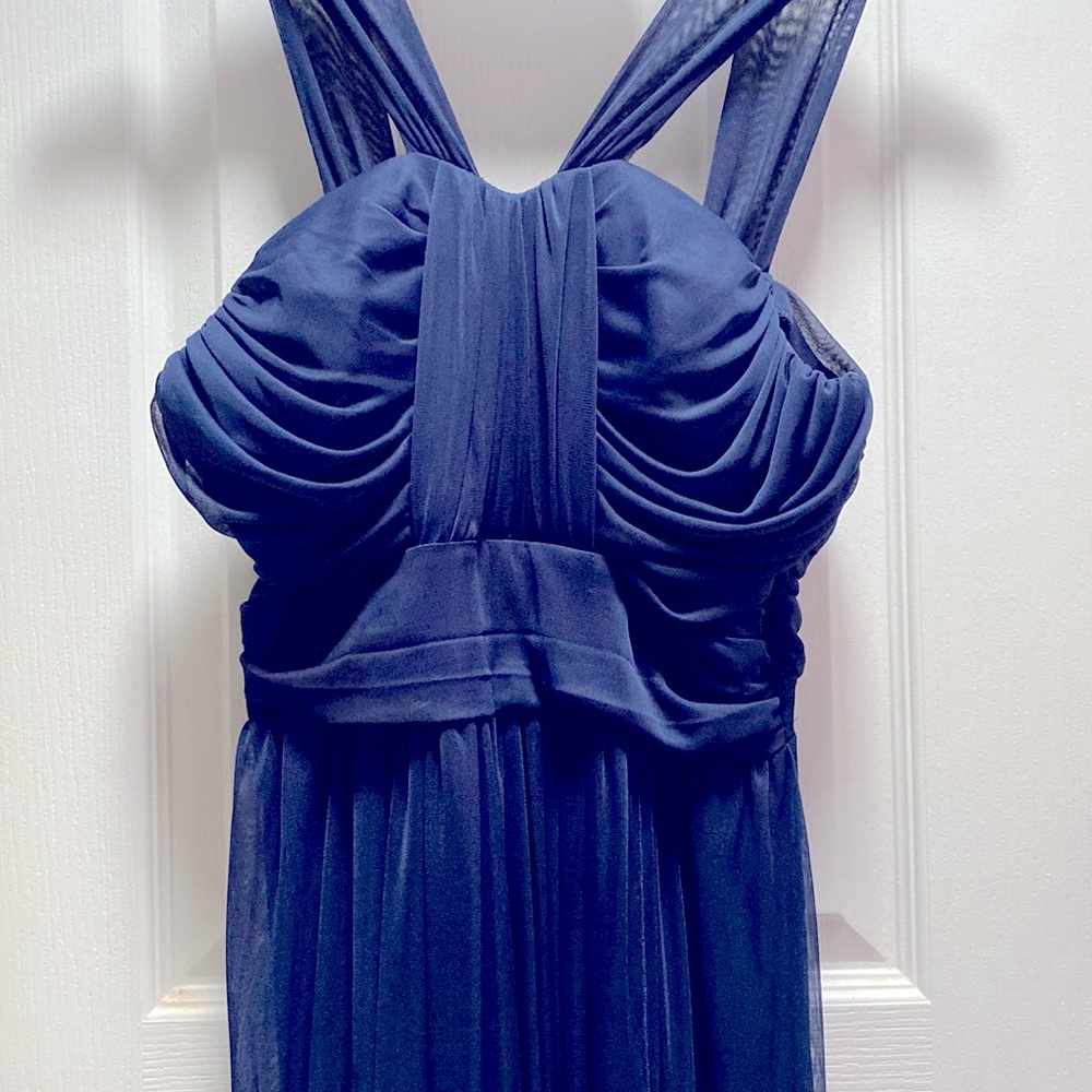 B. Darlin Deep Blue Formal Occassion Full-length Dress Size 6